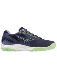 Buty siatkarskie damskie Mizuno Buty Cyclone Speed 4. Zapięcie: sznurówki. Kolor: zielony, niebieski, wielokolorowy. Materiał: materiał, guma. Szerokość cholewki: normalna. Sport: siatkówka #1