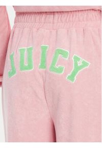 Juicy Couture Spodnie dresowe Regan JCWBJ125335 Różowy Wide Leg. Kolor: różowy. Materiał: bawełna #4