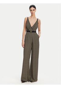 Elisabetta Franchi Kombinezon TU-035-51E2 Czarny Regular Fit. Kolor: czarny. Materiał: wiskoza