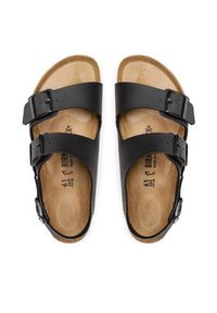 Birkenstock Sandały Milano 034791 Czarny. Kolor: czarny. Materiał: skóra