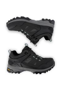 Regatta - Buty damskie trekkingowe niskie z membraną Regen Vibram. Kolor: czarny. Szerokość cholewki: normalna. Styl: sportowy #2