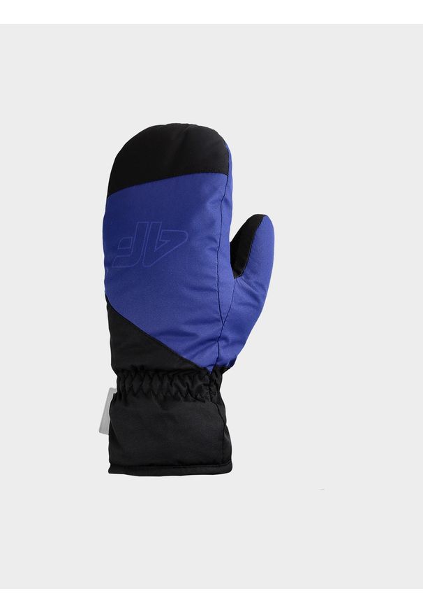 4f - Rękawice narciarskie Thinsulate© chłopięce - niebieskie. Kolor: niebieski. Materiał: syntetyk, materiał. Technologia: Thinsulate. Sport: narciarstwo