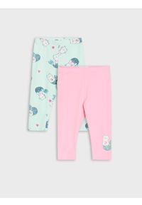 Sinsay - Legginsy o długości 3/4 2 pack - wielobarwny