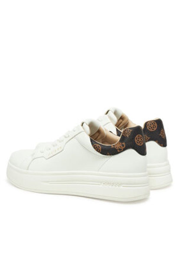 Guess Sneakersy FLPWIN FAL12 Biały. Kolor: biały. Materiał: skóra