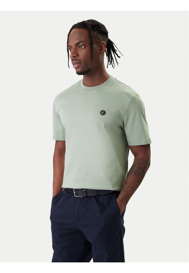 BOSS T-Shirt C-Taut 01 50555844 Zielony Regular Fit. Kolor: zielony. Materiał: bawełna
