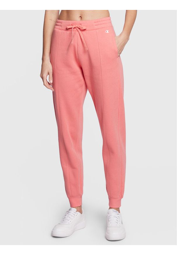 Champion Spodnie dresowe Legacy Rib Cuff 115411 Różowy Regular Fit. Kolor: różowy. Materiał: dresówka, bawełna