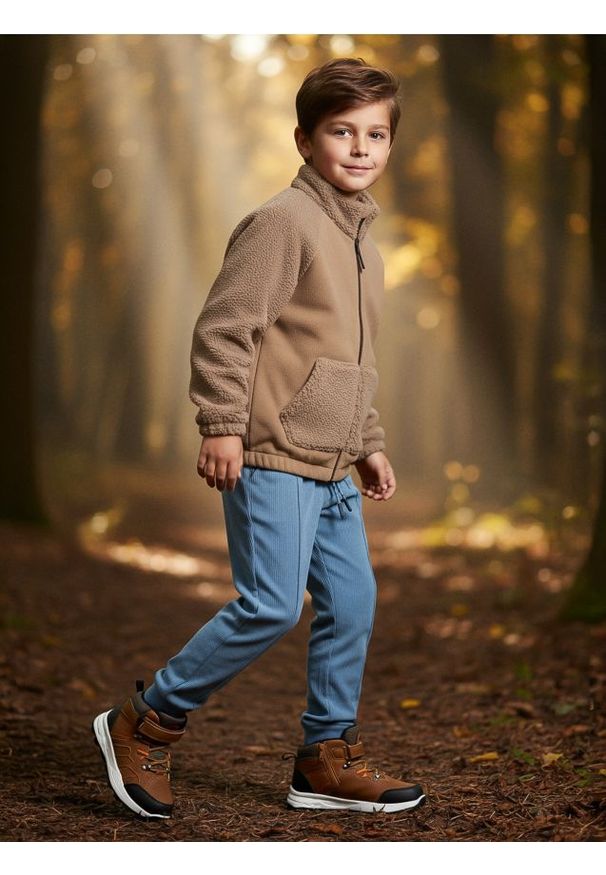 Sinsay - Prązkowane spodnie jogger - szary. Kolor: szary
