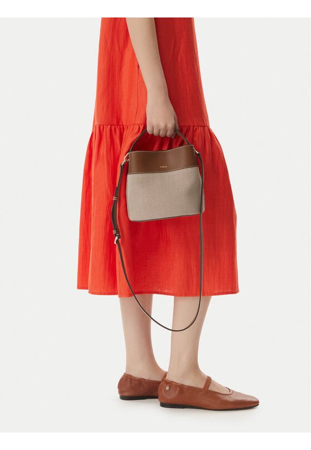 Furla Torebka Amelia Mini WE00879 BX3542 CN TCO00 Beżowy. Kolor: beżowy