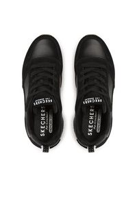skechers - Skechers Sneakersy Uno Stacre 403677L/BKW Czarny. Kolor: czarny. Materiał: skóra #5