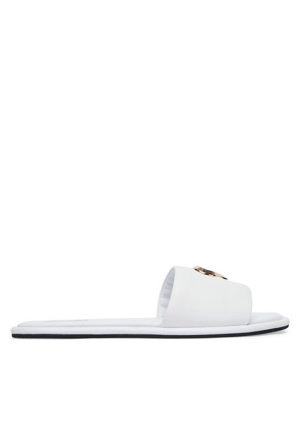 Love Moschino - LOVE MOSCHINO Klapki JA28252G0OIA0100 Biały. Kolor: biały. Materiał: materiał