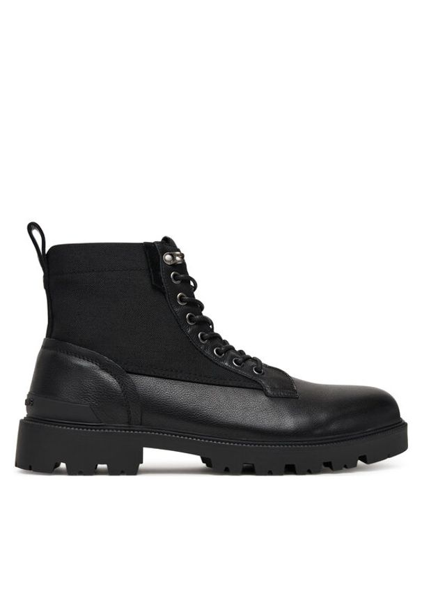 Pepe Jeans Trapery Ryan Mix M PMS500004 Czarny. Kolor: czarny. Materiał: skóra, syntetyk