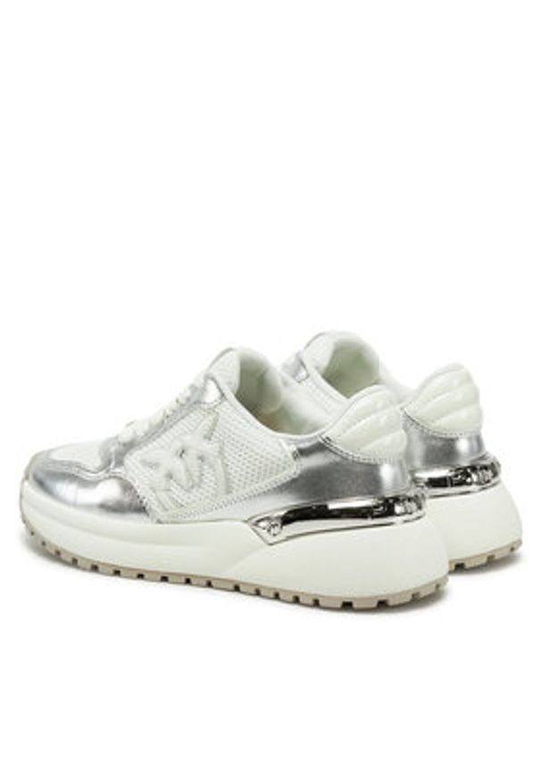 Pinko - PINKO Sneakersy Gem 07 SS0055 E021 Biały. Kolor: biały. Materiał: materiał