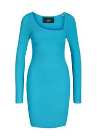 JJXX Sukienka dzianinowa 12243111 Niebieski Tight Fit. Kolor: niebieski. Materiał: wiskoza #8