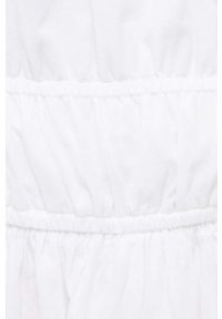 Hollister Co. sukienka bawełniana kolor biały mini rozkloszowana. Kolor: biały. Materiał: bawełna. Typ sukienki: rozkloszowane. Długość: mini #5