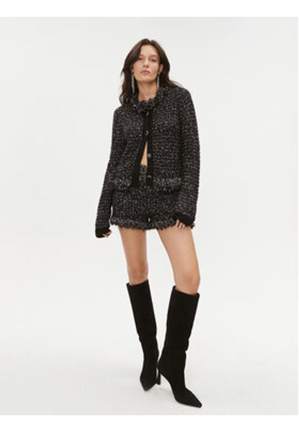 TwinSet - TWINSET Marynarka 232TT3360 Czarny Regular Fit. Kolor: czarny. Materiał: syntetyk
