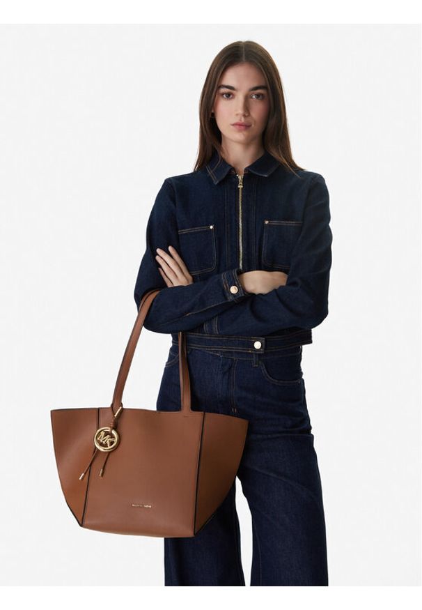 MICHAEL Michael Kors Torebka 30R6G9JT6L Brązowy. Kolor: brązowy. Materiał: skórzane