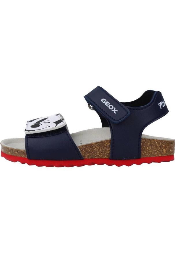 Geox - Sandały GEOX B SANDAL CHALKI BOY Biały. Kolor: niebieski, wielokolorowy, biały. Materiał: syntetyk, tkanina. Sezon: lato