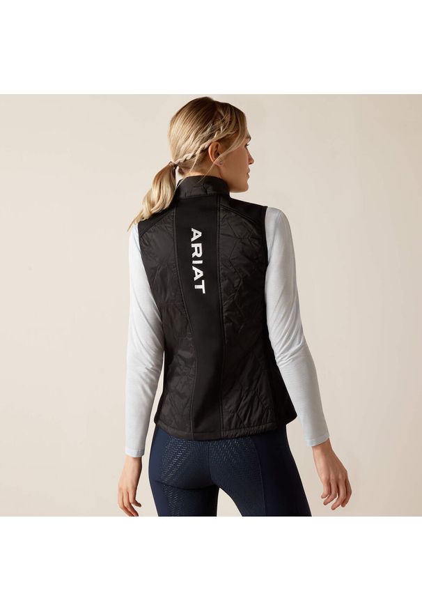 Kamizelka do jazdy konnej damska Ariat Fusion Insulated. Kolor: czarny. Materiał: puch