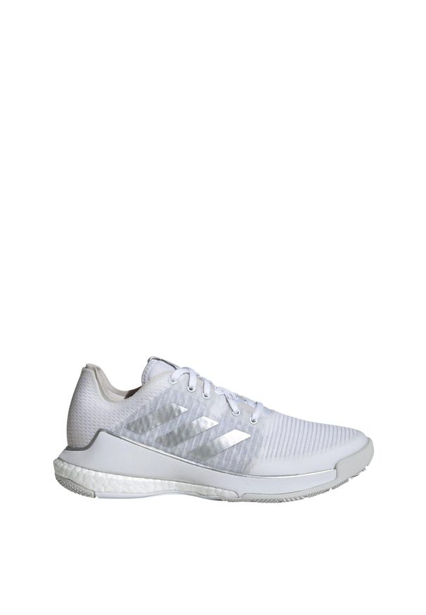 Buty do siatkówki damskie Adidas Crazyflight Shoes. Kolor: biały, wielokolorowy, szary. Materiał: materiał. Sport: siatkówka
