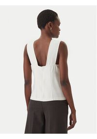 Calvin Klein Top LV044F108G Écru Regular Fit. Kolor: kremowy. Materiał: wiskoza #5