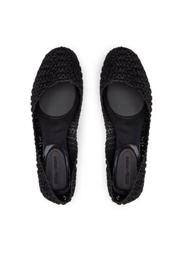 melissa - Melissa Baleriny Campana Papel VII Ad 31512 Czarny. Kolor: czarny