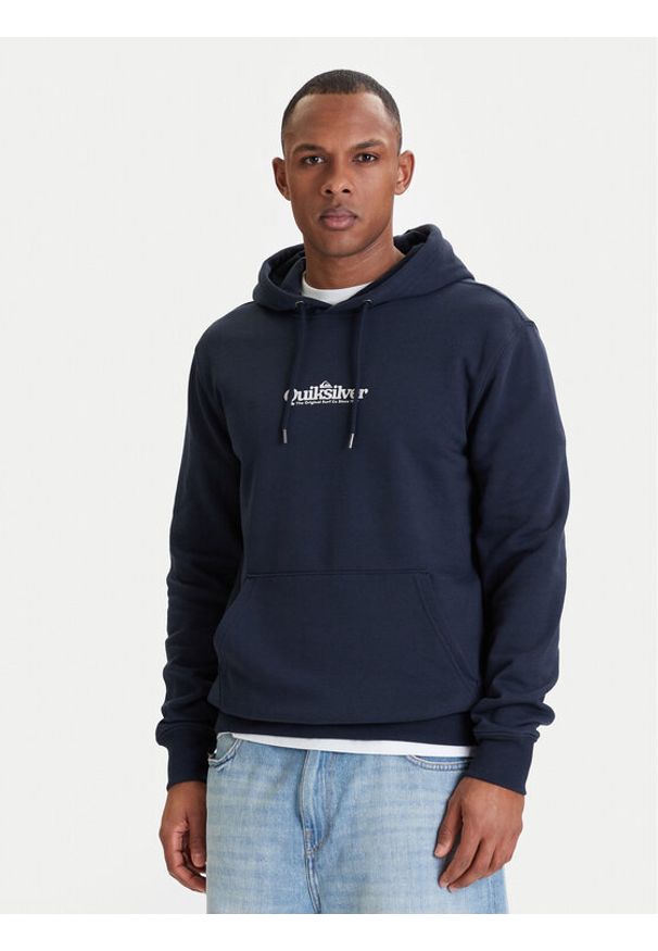 Quiksilver Bluza Fineline EQYFT05198 Granatowy Regular Fit. Kolor: niebieski. Materiał: bawełna