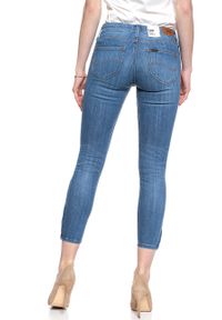 Lee - SPODNIE DAMSKIE LEE SCARLETT CROPPED HIGH BLUE L30CPFYO #9