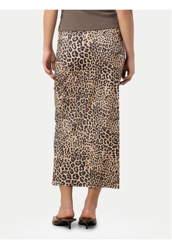 Noisy may - Noisy May Spódnica midi Avery 27034322 Brązowy Slim Fit. Kolor: brązowy. Materiał: bawełna