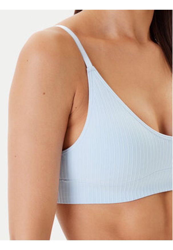 Hunkemöller Biustonosz top Dianne 302142 Błękitny. Kolor: niebieski. Materiał: syntetyk