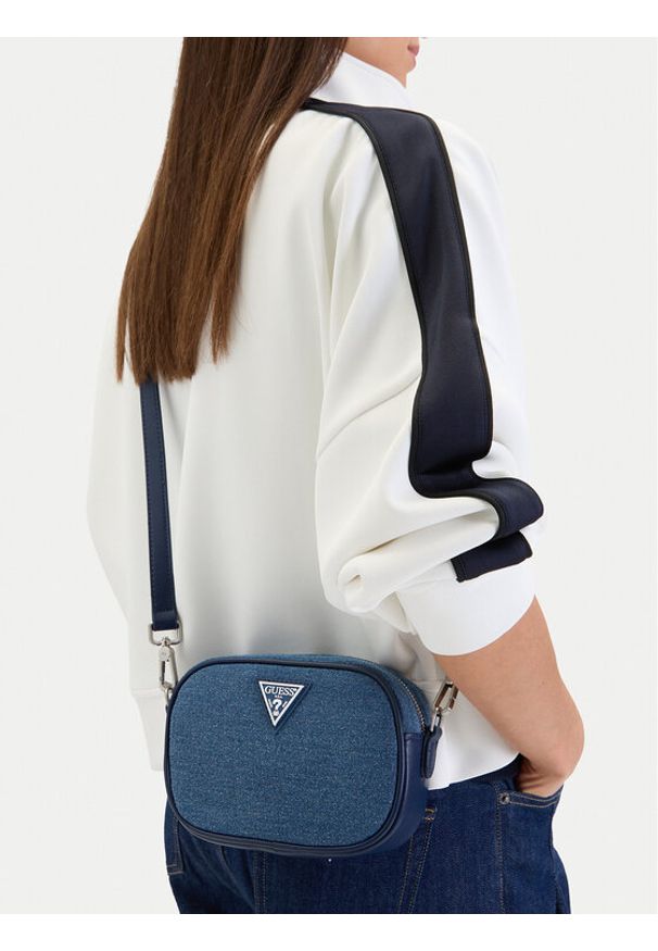 Guess Jeans Torebka CWBEO-GUESS-B-012-09 Granatowy. Kolor: niebieski