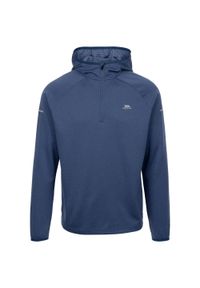 TRESPASS - Bluza Z Kapturem Męska Sportowa Montgo. Typ kołnierza: kaptur. Kolor: niebieski. Styl: sportowy. Sport: turystyka piesza