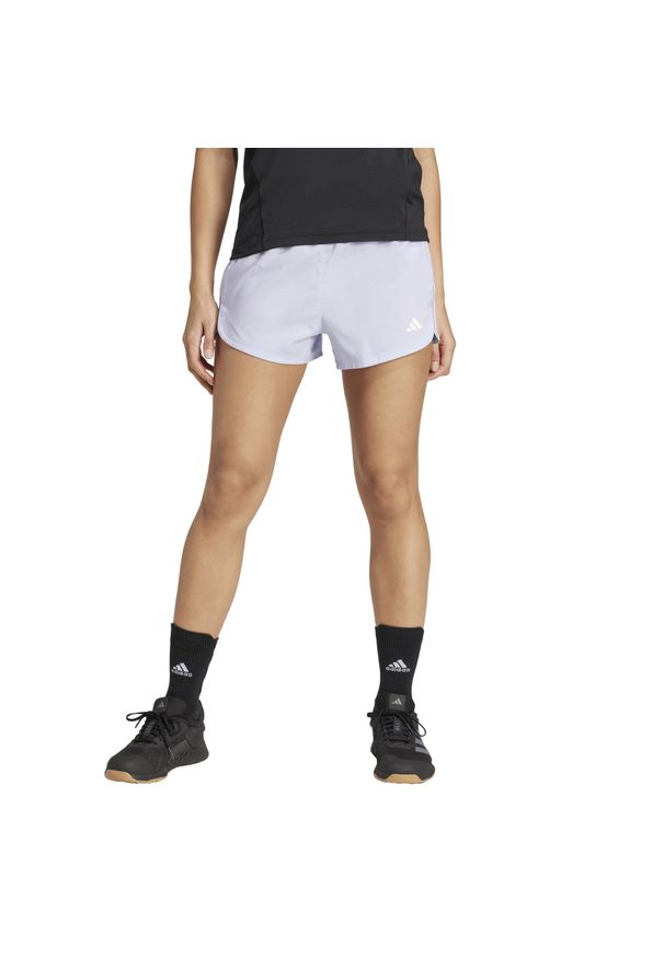 Adidas - Spodenki fitness cardio damskie ADIDAS. Materiał: skóra, materiał. Sport: fitness