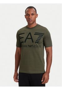 EA7 Emporio Armani T-Shirt 7M002200 AF27188 U7014 Zielony Regular Fit. Kolor: zielony. Materiał: bawełna #1