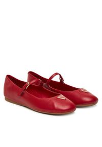 Guess Baleriny FLTKLD LEA02 Czerwony. Kolor: czerwony. Materiał: skóra #6