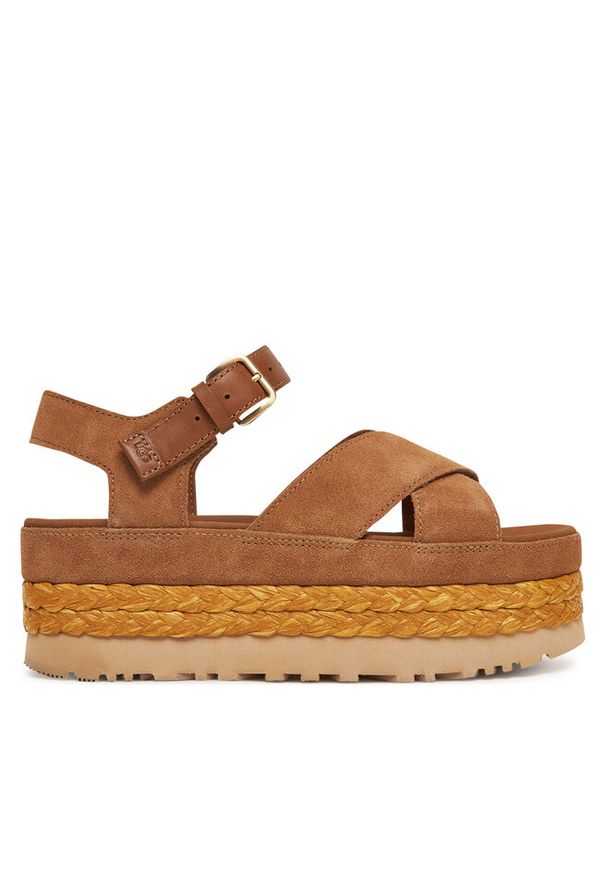 Espadryle Ugg. Kolor: brązowy