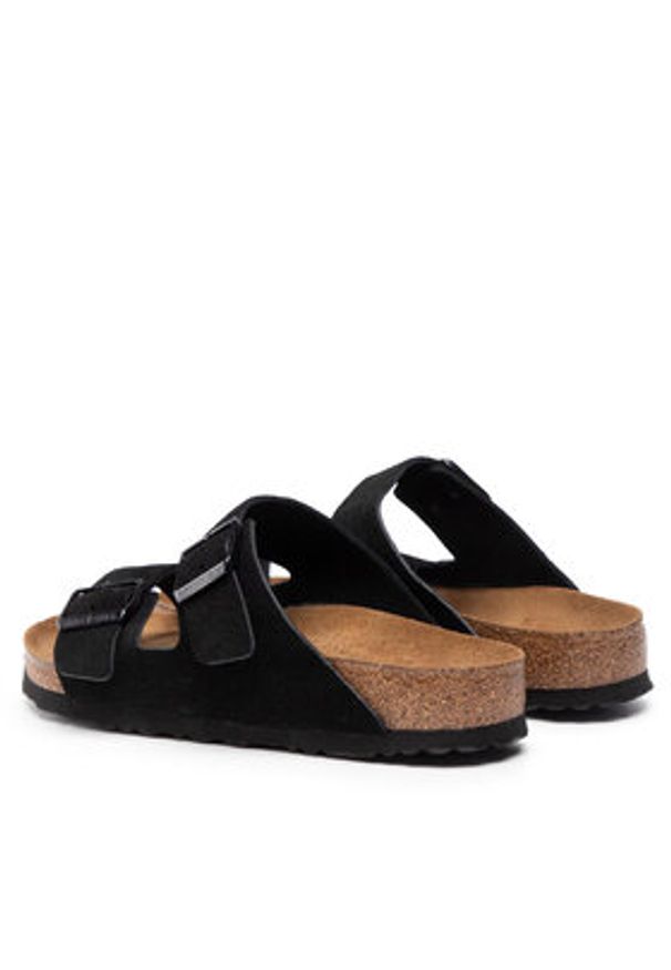 Birkenstock Klapki Arizona Bs 0951321 Czarny. Kolor: czarny. Materiał: welur, skóra