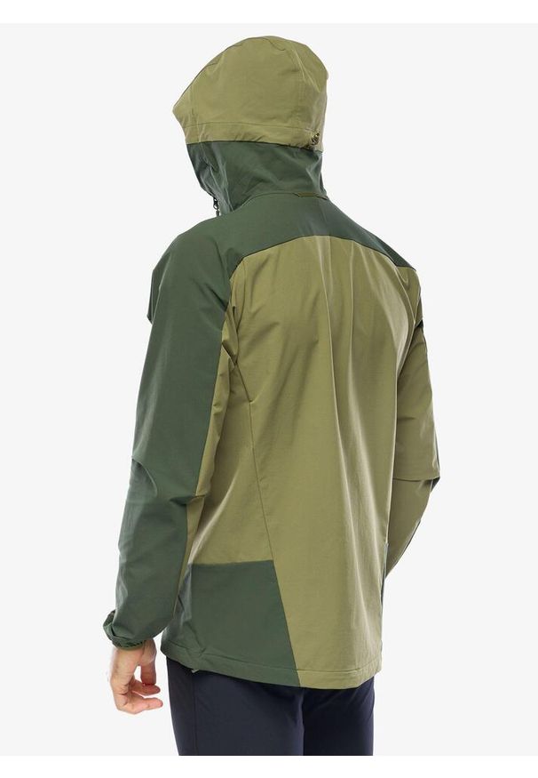 Haglöfs - Kurtka softshell męska Haglofs Moran Softshell Hood. Kolor: zielony. Materiał: softshell. Sport: turystyka piesza