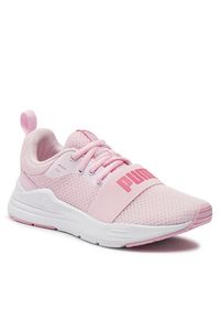 Puma Sneakersy Puma Wired Run Jr 374214 25 Różowy. Kolor: różowy. Materiał: materiał, mesh. Sport: bieganie #3