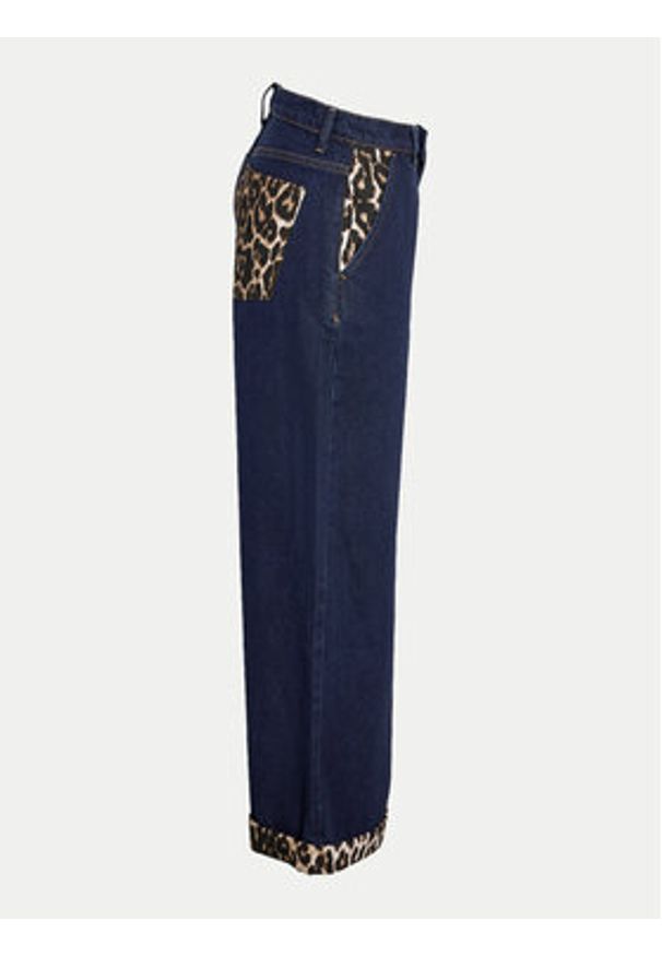 Noisy may - Noisy May Jeansy 27033508 Granatowy Wide Leg. Kolor: niebieski