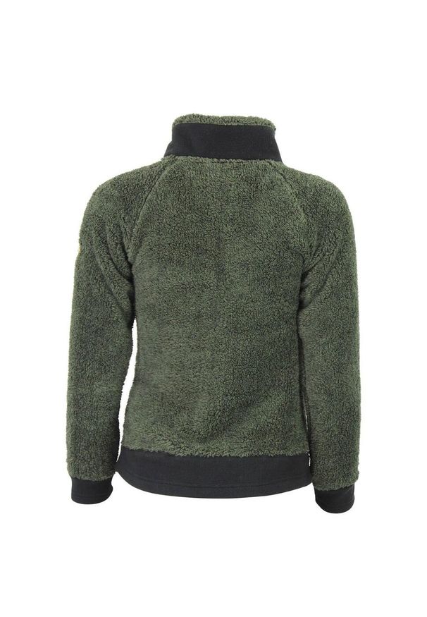 PEAK MOUNTAIN - Polar damski zapinany na zamek Peak Mountain Coral Sherpa 300G. Kolor: zielony. Materiał: polar