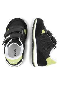 BOSS - Boss Sneakersy J09201 S Czarny. Kolor: czarny. Materiał: materiał #6