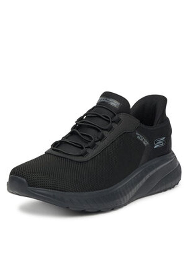 skechers - Skechers Sneakersy SLIP INS BOBS SPORT SQUAD 118303 BBK Czarny. Kolor: czarny. Materiał: materiał. Model: Skechers Sport