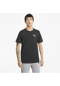 Koszulka sportowa męska Puma 58672601. Kolor: czarny. Materiał: bawełna, poliester. Długość rękawa: krótki rękaw. Długość: krótkie