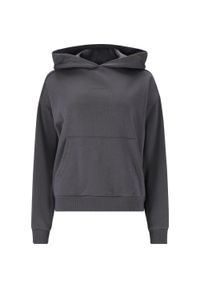 Bluza damska z kapturem Athlecia Ruthie. Typ kołnierza: kaptur. Kolor: szary. Materiał: bawełna, poliester. Sport: fitness