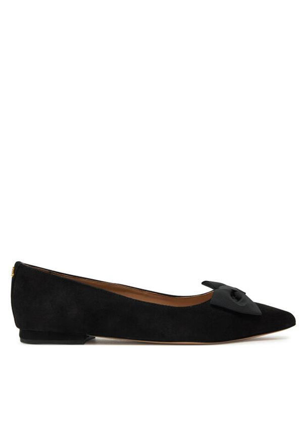 Lauren Ralph Lauren - LAUREN RALPH LAUREN Baleriny Londyn 802955323002 Czarny. Kolor: czarny. Materiał: zamsz, skóra