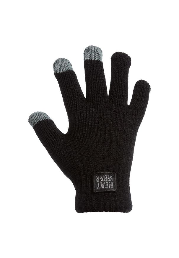 HEAT KEEPER - Dziecięce rękawice termiczne Heat Keeper z I-Touch. Kolor: czarny. Sport: turystyka piesza