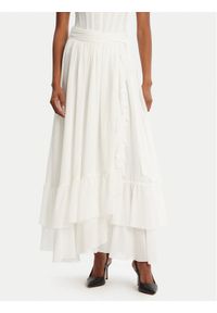 BARDOT Spódnica maxi Mirella 60042SB Biały Regular Fit. Kolor: biały. Materiał: syntetyk