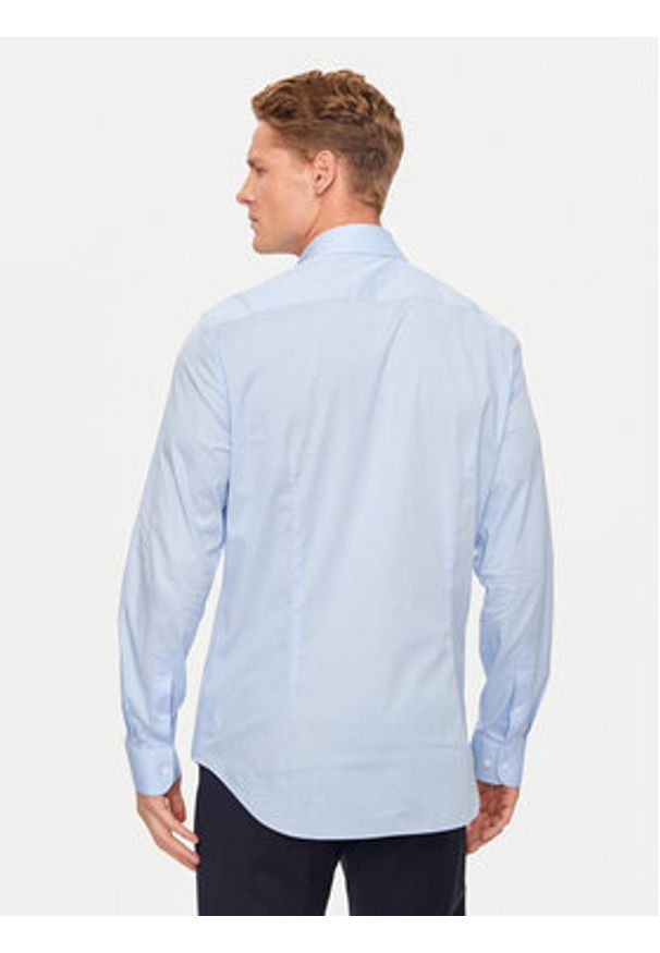 TOMMY HILFIGER - Tommy Hilfiger Koszula MW0MW38347 Błękitny Slim Fit. Kolor: niebieski. Materiał: bawełna