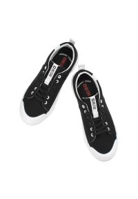 Big-Star - Czarne Trampki Big Star Sportowe Obuwie Damskie. Kolor: czarny. Materiał: materiał. Sezon: lato. Styl: sportowy #3