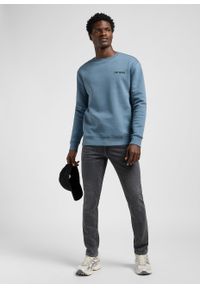 Lee - MĘSKA BLUZA LEE REGULAR CORE SWS VINTAGE BLUE 112371866. Styl: vintage #5